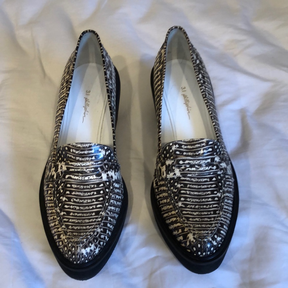 3.1 Phillip Lim Snake skin shoes 38
